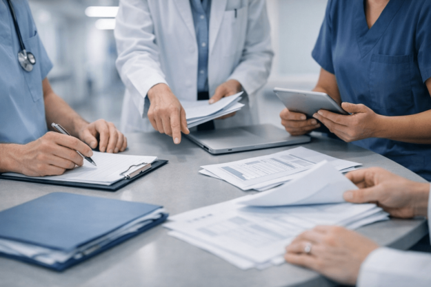 Délégation de tâches à l’hôpital : coordination des équipes Organisation hospitalière et coordination des équipes autour de la délégation de tâches